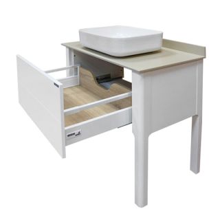 Comforty Зеркало-шкаф "Никосия-80" дуб белый